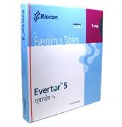 Evertor 5mg- Everolimus Tablet